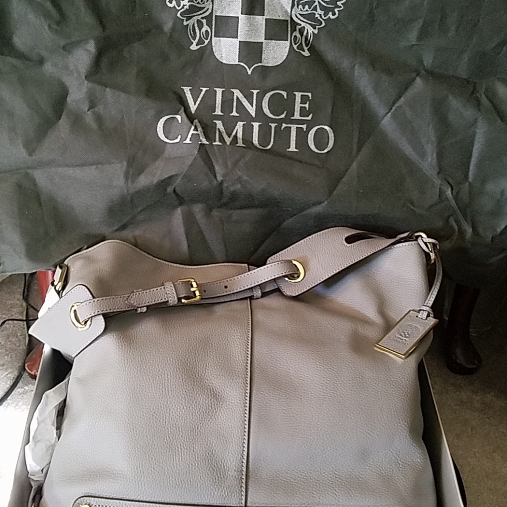 Vince Camuto Leathet Grey Bag